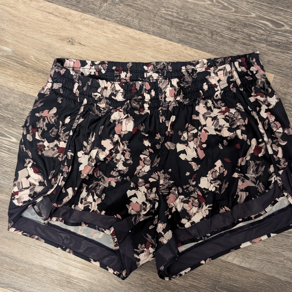 Athleta Navy Mesh Run Racer Short